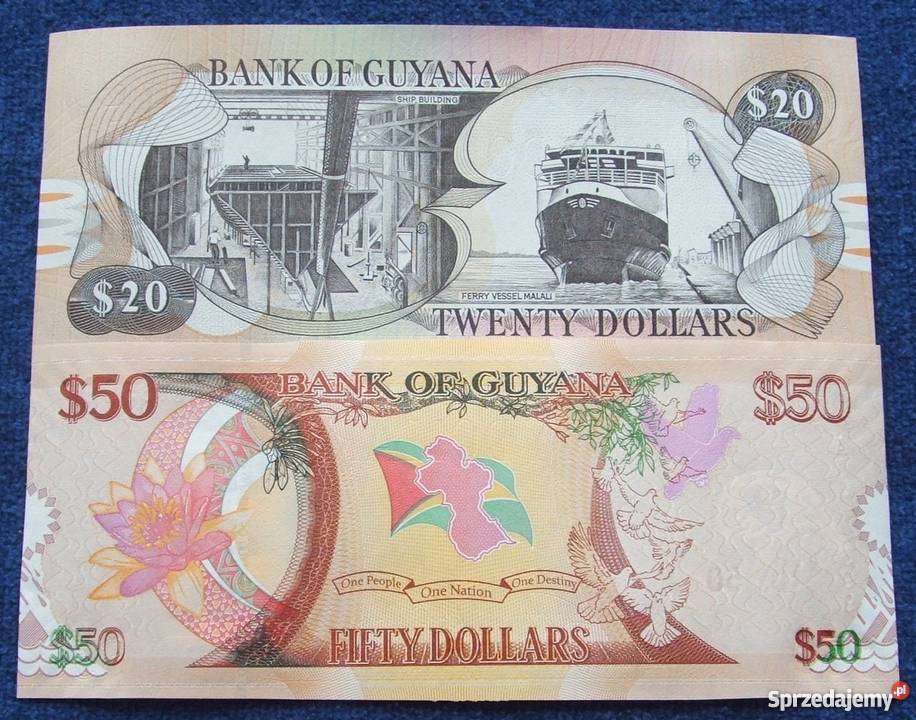 GUJANA Kolekcjonerskie Banknoty Zestaw 2 sztuki Katowice