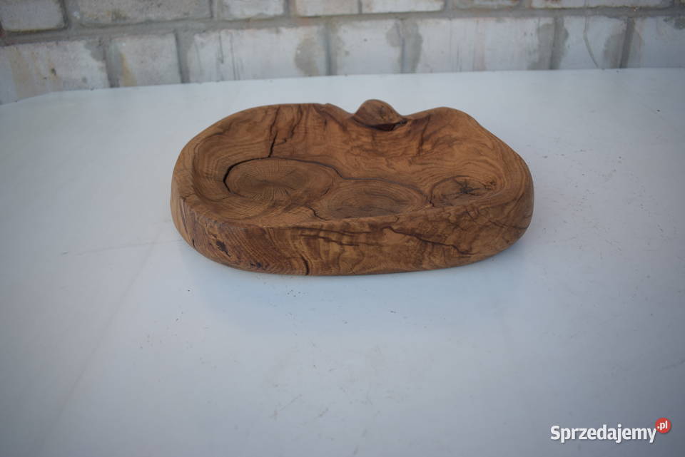 Dębowa misa na owoce z litego drewna Połaniec