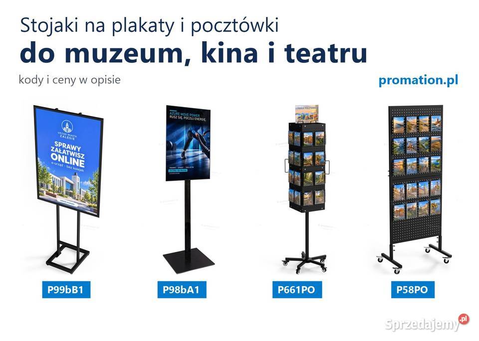 Stojaki na plakaty B1 i A1 do muzeum kina i