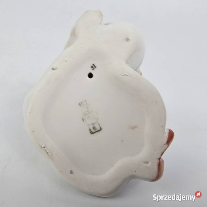 Anuśka z dzbanem Midcentury modern Zsolnay lata Porcelana i szkło Bronisze