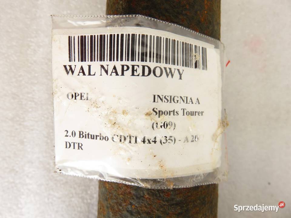 WAŁ NAPĘDOWY OPEL INSIGNIA A 20 Biturbo CDTI 4x4