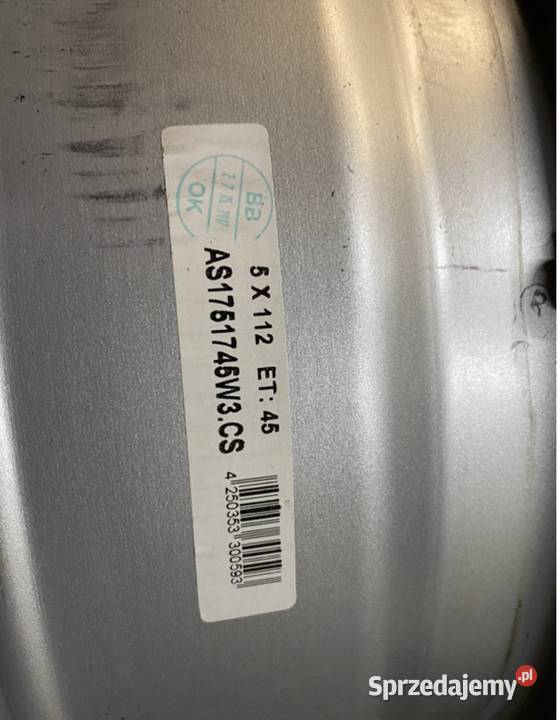 Alufelgi TEC Wheels 17 x 75J 5x112 ET45 KBA48446 Samochodowe Zgorzelec