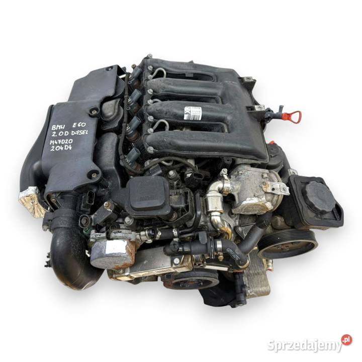 SILNIK M47D20 BMW E60 E61 20 D DIESEL 204D4 Silniki kompletne Chełm sprzedam