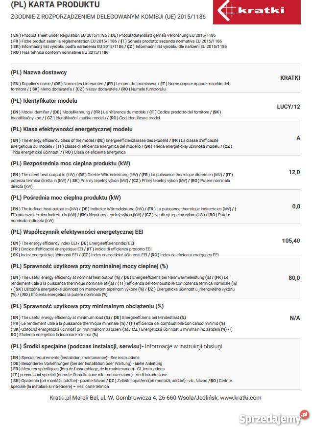 Wkład kominkowy LUCY 12 Ekoprojekt gatis Rabka-Zdrój