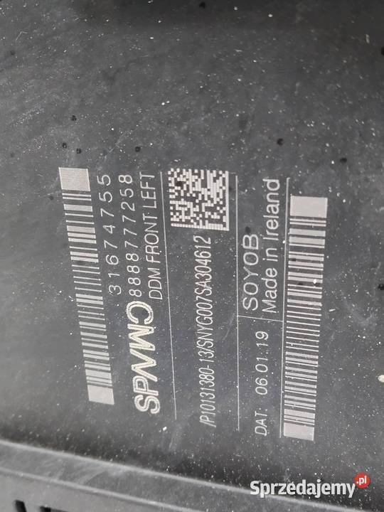 MECHANIZM SZYBY LEWY PRZÓD 31349762 Volvo XC 90