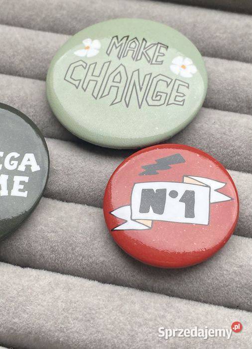 Broszki Przypinki Monki Make Change N1 Kraków