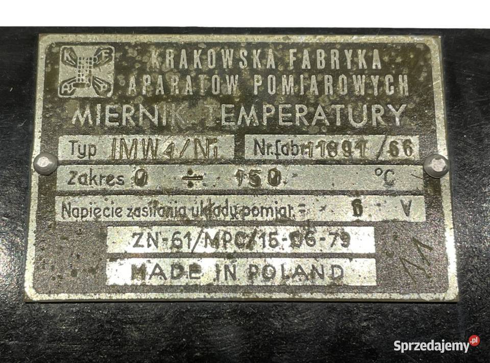 Miernik temperatury wilgotności IMN4Ni KFAP Kraków sprzedam