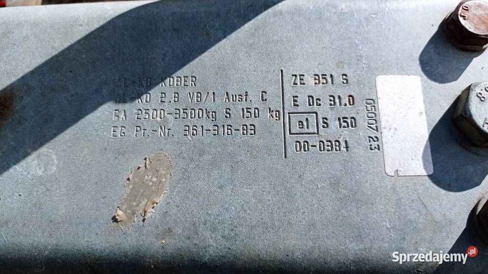 Zaczep Hamulec najazdowy 35t Człuchów