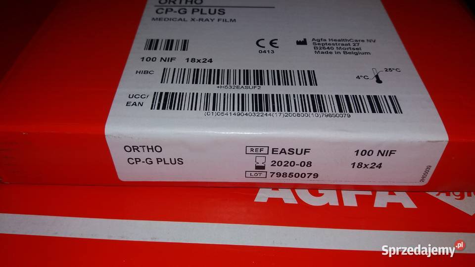 Klisze błony do zdjęć RTG Agfa Ortho CpG Plus Lublin sprzedam