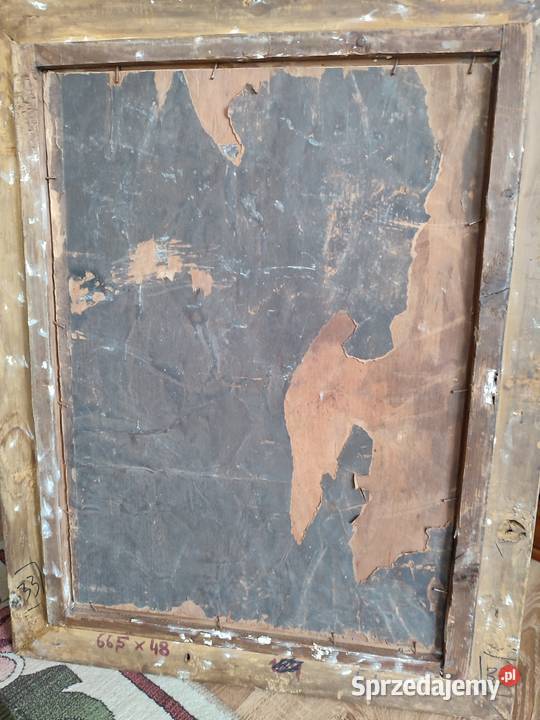 Obraz olejny scena rodzajowa sygnowana Mrozowicz Malarstwo Łódź sprzedam