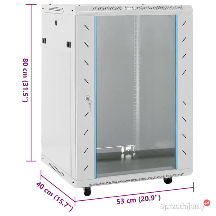 Szafka serwerowa 15U 19 IP20 szara 53x40x80 Warszawa sprzedam