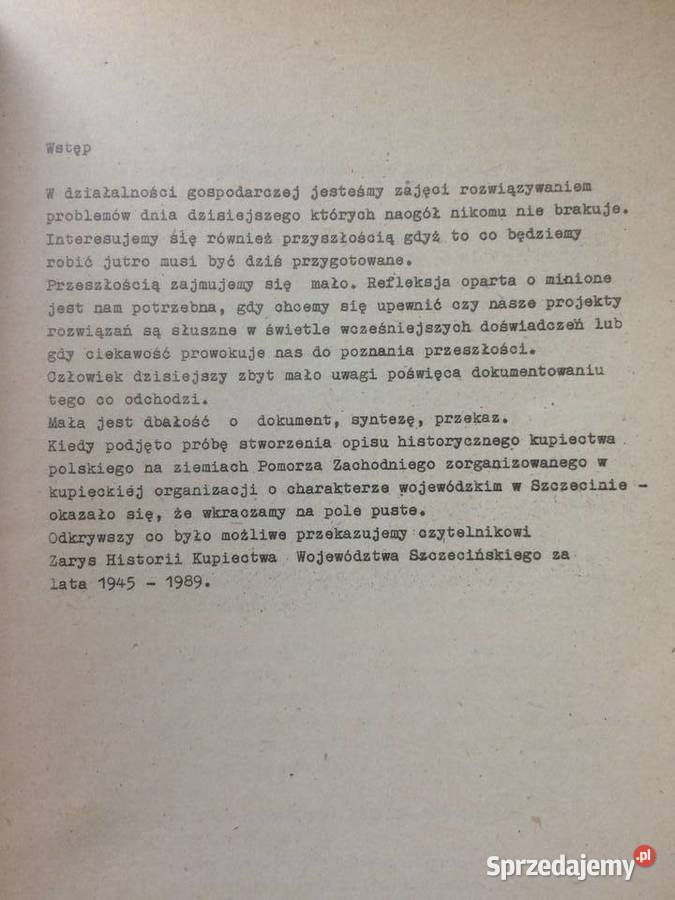 3416 Zarys Historii Kupiectwa WojSzczecińsk Szczecin