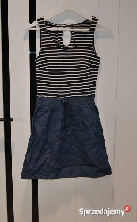 Look sukienka w paski 34 XS Rozmiar 34(XS) Spódnice i sukienki Wrocław