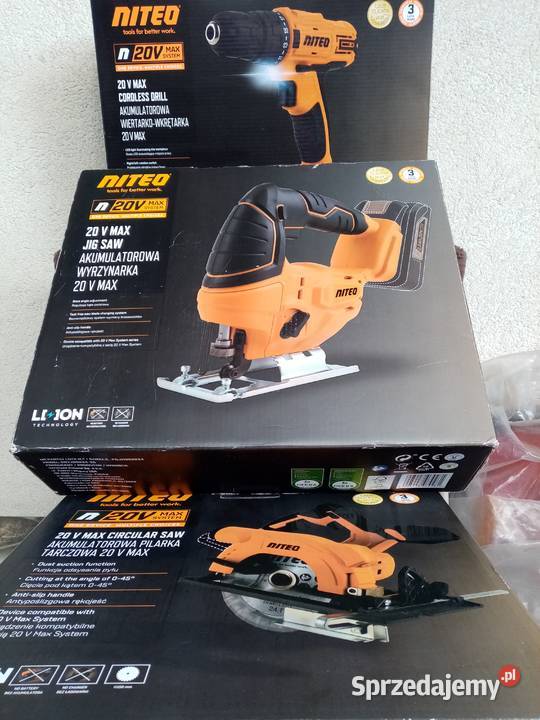 Zestaw elektronarzędzi akumulatorowych 3 Nowe Wieliczka