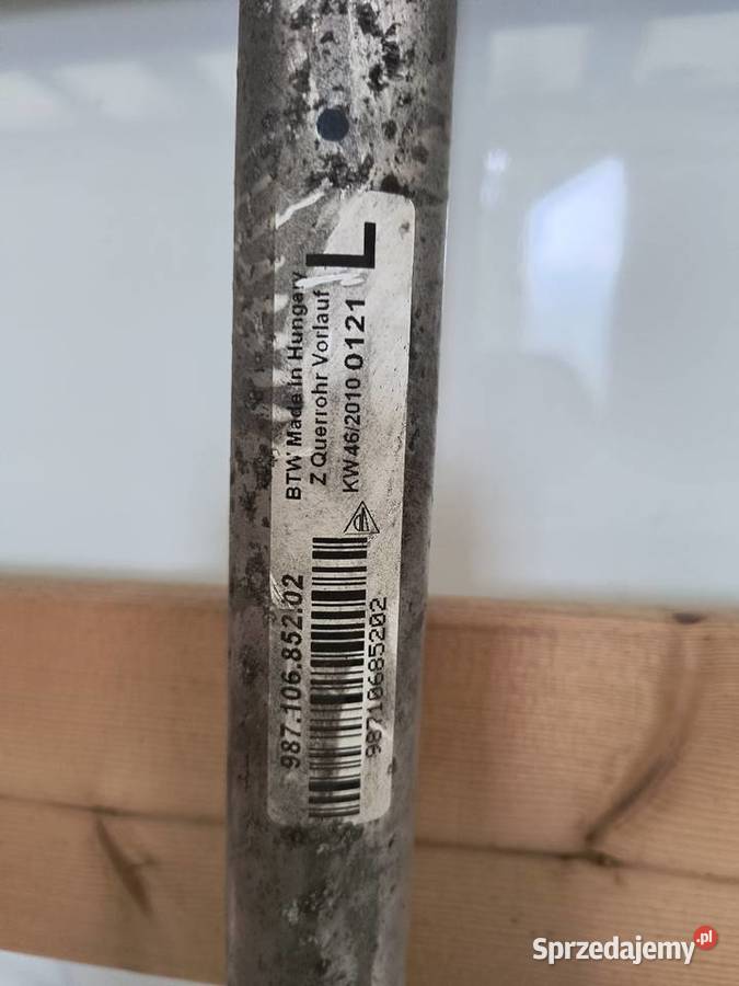 98710685202 rura wody aluminium Lewa Prawa Bieliny sprzedam