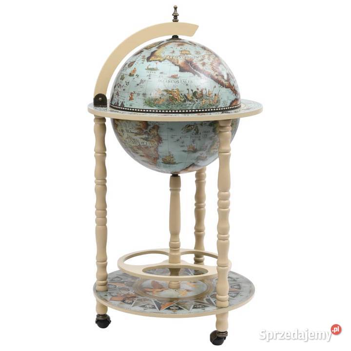 vidaXL Globobar ze stojakiem na wino niebieski