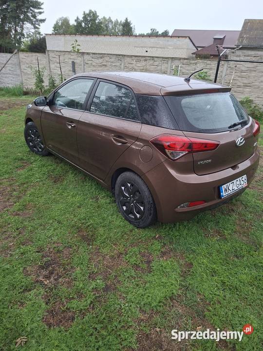 Hyundai i20 II 2017 brązowy metalik 48000km Wólka Brzózka