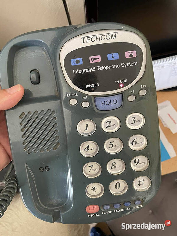 Telefon stacjonarny TECHCOM duże klawisze z