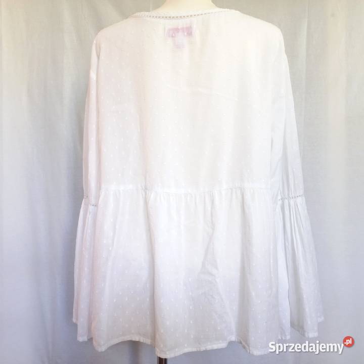 Bluzka biała Letnia bawełna r 5XL50 NOWA Białystok