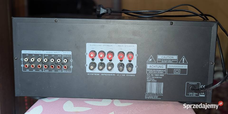 Wzmacniacz HiFi McVoice AMP400 Wzmacniacze i pokrewne mazowieckie Warszawa sprzedam