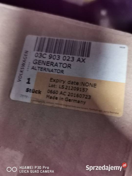 V03C903023AX W NOWY ALTERNATOR 170 AMPER Układ elektryczny Luzino sprzedam