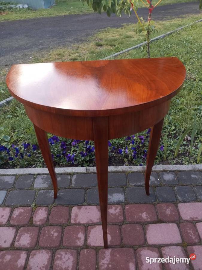 Stolik konsola w stylu Biedermeier czereśnia dolnośląskie Proboszczów