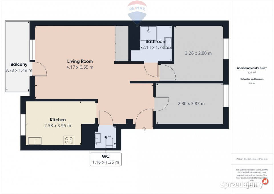Przestronne 3pokojowe mieszkanie w Otwocku Wynajem Otwock