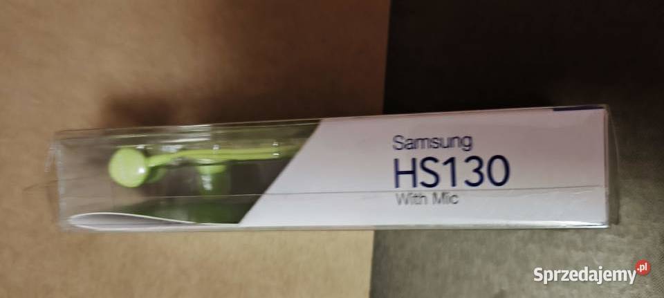 Słuchawki Samsung HS130 z mikrofonem zielone Gliwice