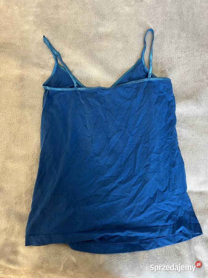 Bluzka koszulka top na ramiączkach niebieski HM podkarpackie Jasło