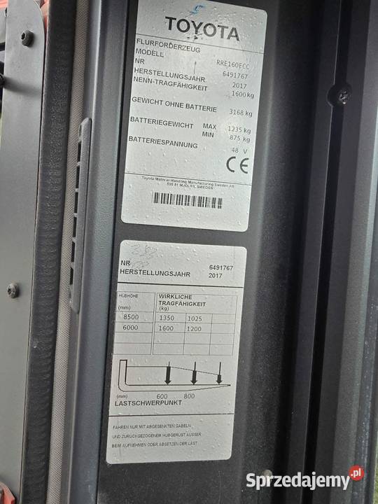 TOYOTA RRE160ECC 2017 IMPORT NIEMCY Godziesze Małe