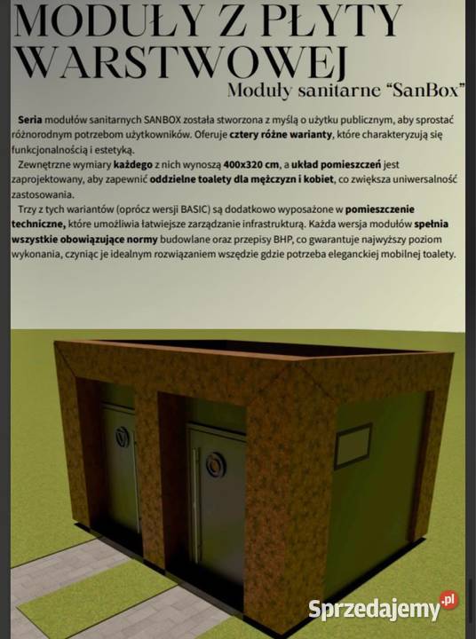 Na sprzedaż dom modułowy sanitarny Płock