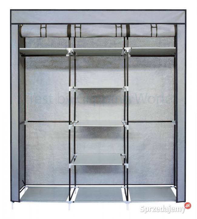 Składana szafa tekstylna materiałowa garderoba 168cm Szafy i garderoby