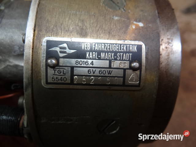 prądnica MZ ES TS ETS 6v 60w niesprawdzana org Pozostałe Żary