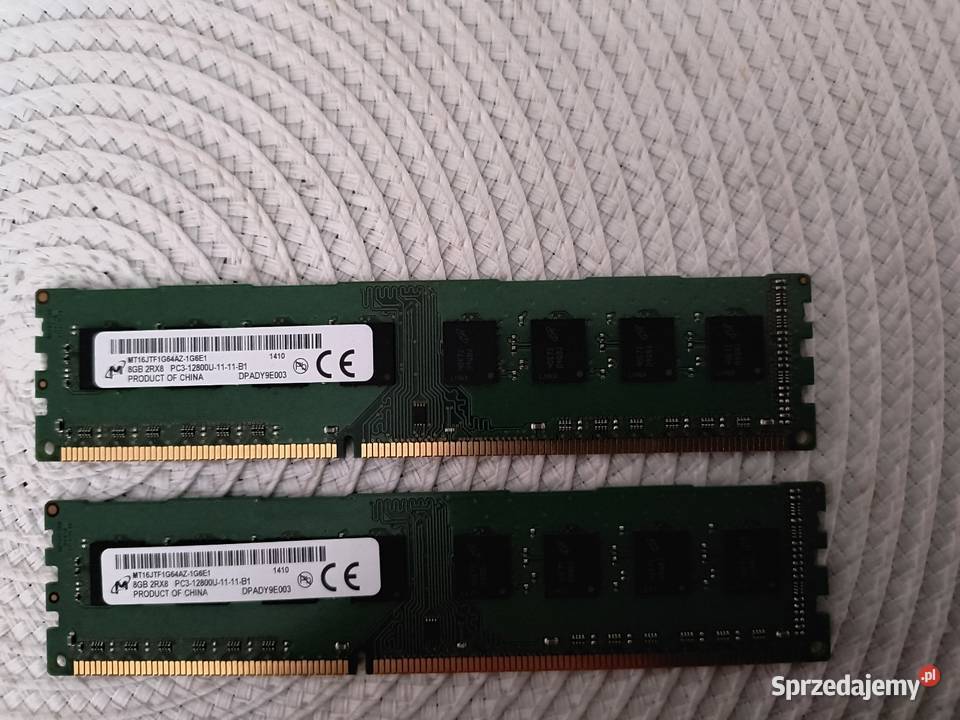 Pamięci RAM DDR3 2Rx8 Dual Rank 16 GB Pojemność 16GB Katowice