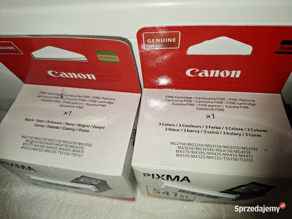 Tusz Cartridge Canon Pixma 540L Black 541XL dolnośląskie Oława sprzedam