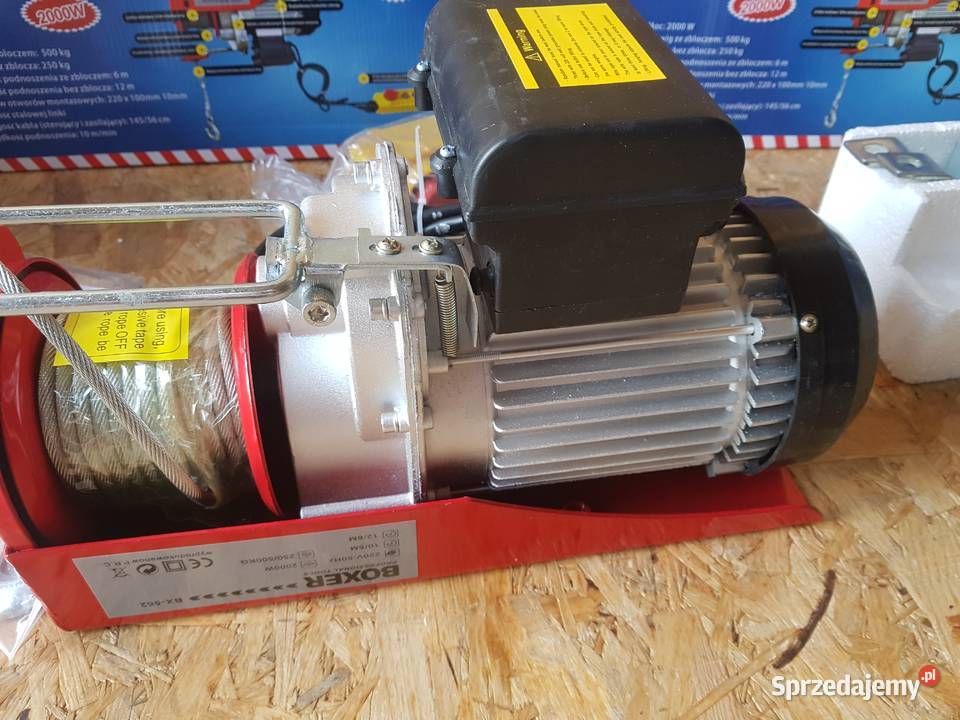 wyciagarka elektryczna firmy Boxer bx 562 Elektryczne