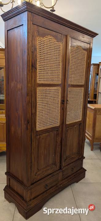 Szafabieliźniarka kolonialna rattan szer 98 Dąbrowa Górnicza