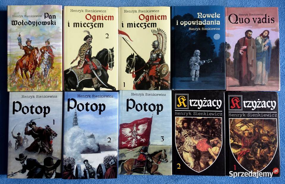 Henryk Sienkiewicz zestaw 10 tomów Książki i Podręczniki