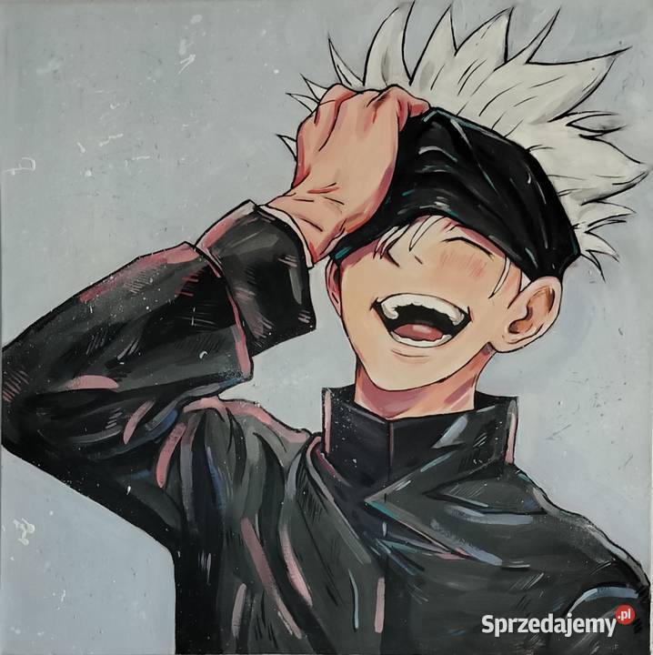 Obraz anime Gojo Satoru Jujutsu Kaisen 50x50 Radom