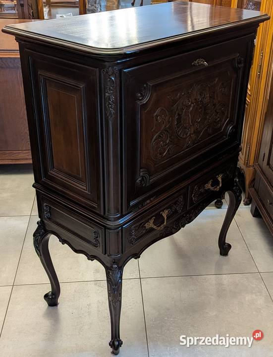 Piękny ciemny barek szafka ludwikowska sklep śląskie Dąbrowa Górnicza sprzedam