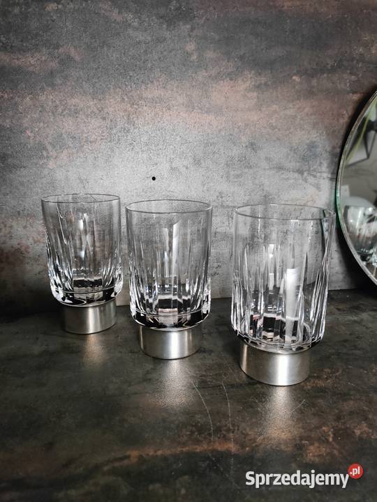 Kryształowe szklanki Sterling Silver 925 H Bauer Kalisz
