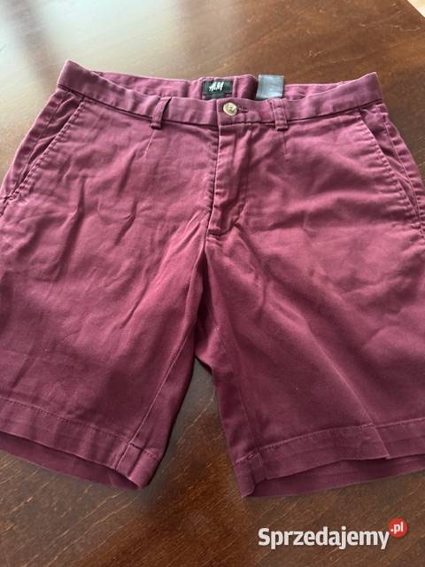 Spodnie męskie HM krótkie bordo 17080A z sprzedam