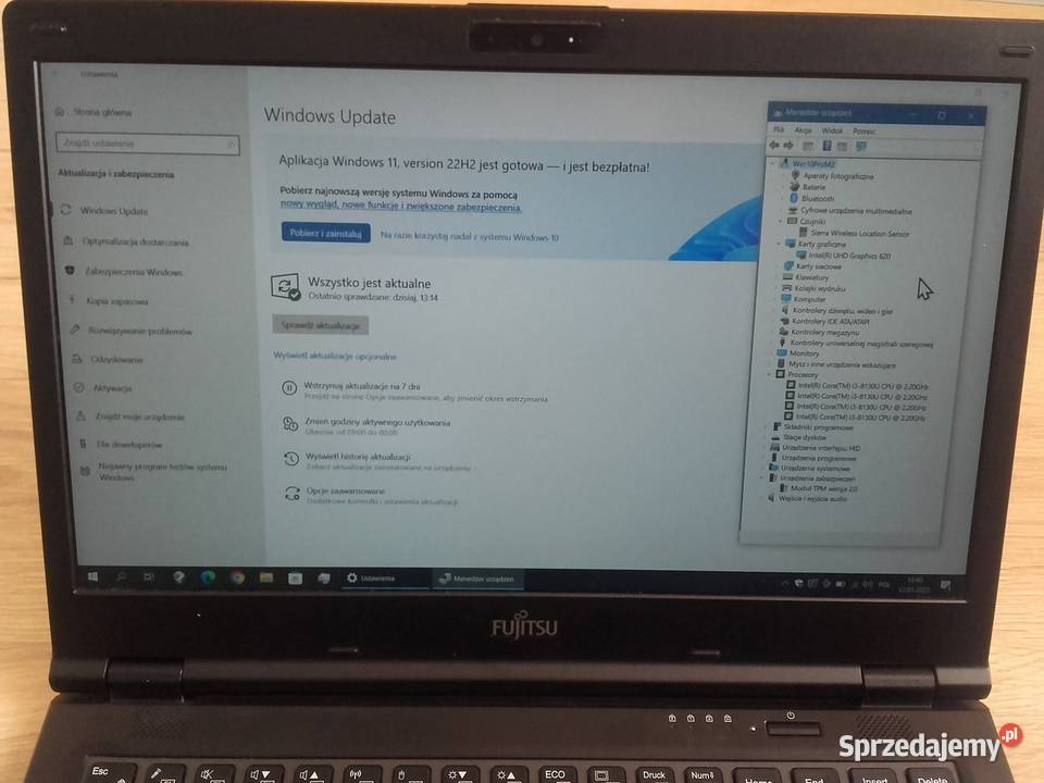 Laptop Fujitsu Lifebook E449 Core i3 8130U 8GB Bydgoszcz sprzedam