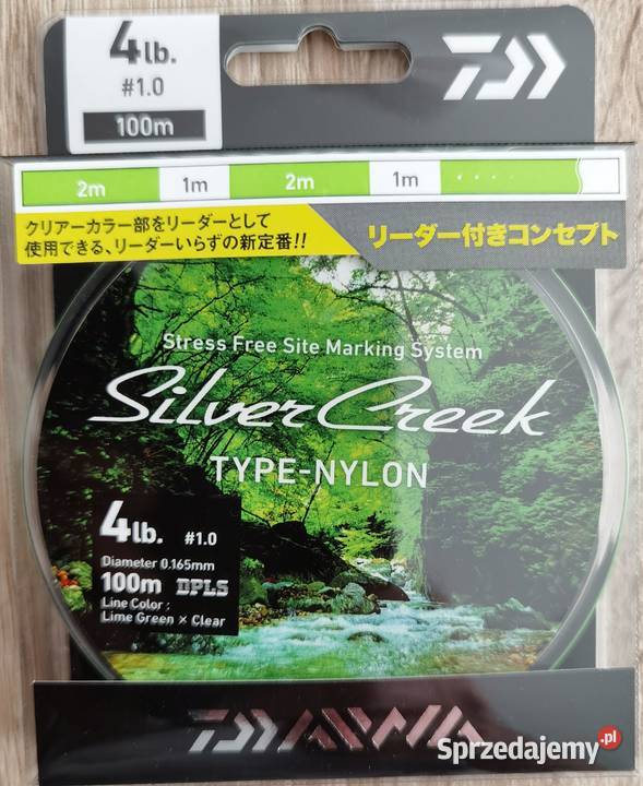 Linka daiwa silver creek type nylon w rozmiarze Wędkarstwo Janki sprzedam