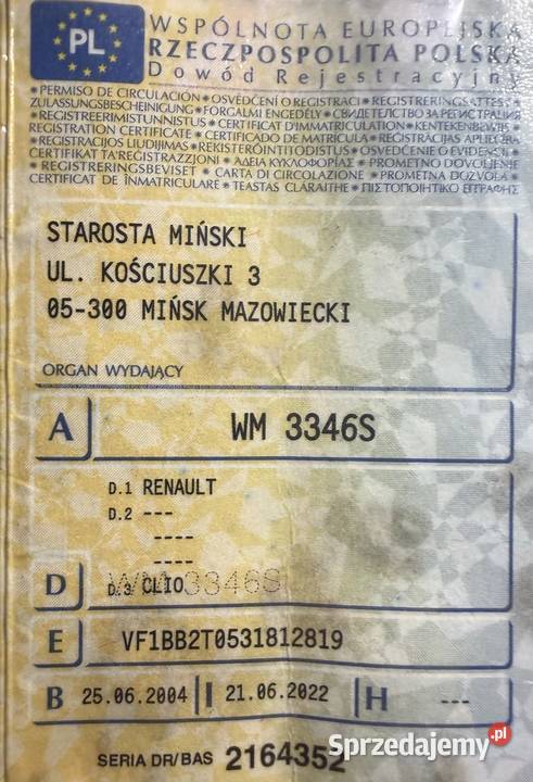 Renault Clio 12 Benzyna Salon Bezwypadkowe klimatyzacja Wieliszew