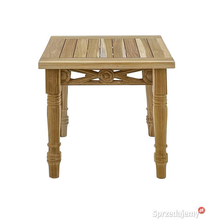 Stolik Batavia 50 x 50 drewno teakowe Żukowo