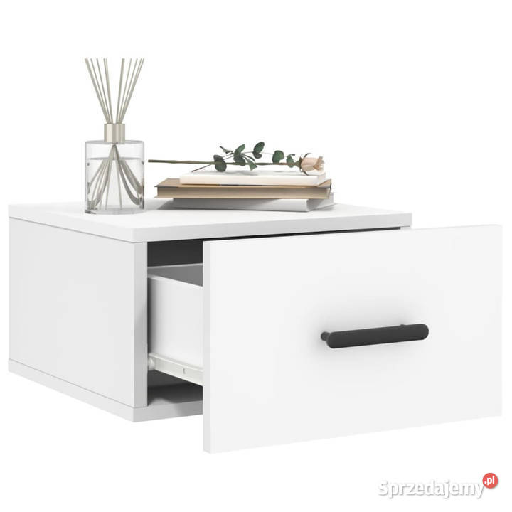 Wiszące szafki nocne 2 białe 35x35x20 WM829837 Pozostałe Warszawa