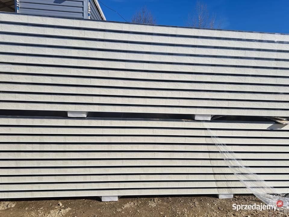 Płyta warstwowa ścienna 100mm 2gat grafitbiały