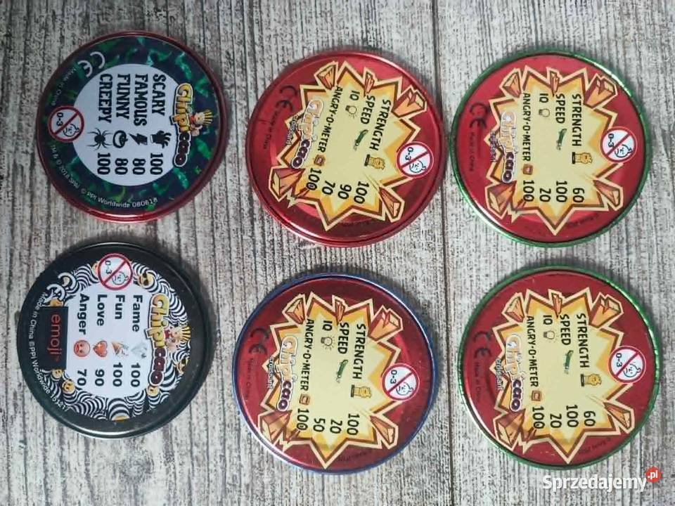 Zestaw 84 krążków tazos żetony Angry Birds Leżajsk