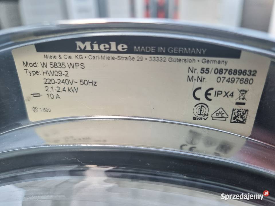 Pralka Miele W 5835 wsad 7 wyświetlacz wysyłka Wrocław